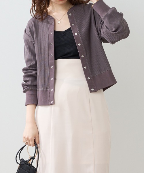 natural couture（ナチュラルクチュール）の「オールシーズン着用できる！カップ付きテレコリブキャミソール（キャミソール・レディース・ブラック/オフホワイト/ピンクベージュ/グリーン・FREE）」の9枚目の写真