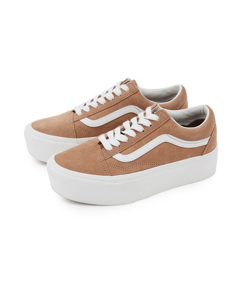 ADAM ET ROPE'（アダムエロペ）の「FEMME【VANS ADAM ET ROPE’ Exclusive】OLD SKOOL STACKFORM（スニーカー・レディース・ベージュ・23.5cm/24.5cm/23/24/25）」の5枚目の写真