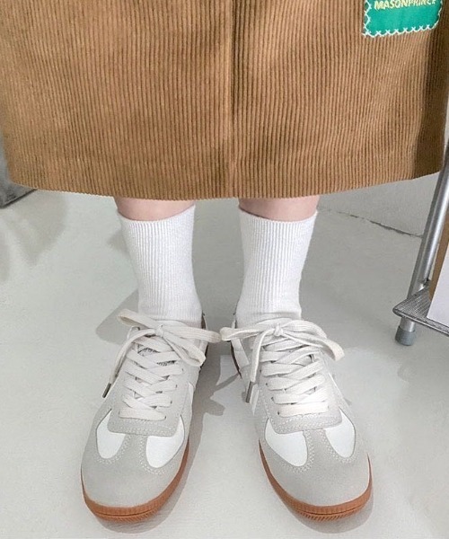 MANGROVE（マングローブ）の「ジャーマントレーナースニーカー（スニーカー・レディース・ホワイト・SMALL/MEDIUM/LARGE）」の5枚目の写真