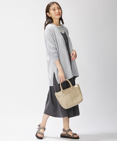 J.PRESS Ladies（J.プレス レディス）の「【洗える・UVケア】サマー カーディガン（カーディガン/ボレロ・レディース・ベージュ系/サックスブルー系/ネイビー系・SMALL）」の10枚目の写真