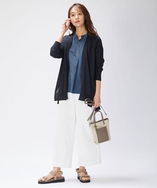 J.PRESS Ladies（J.プレス レディス）の「【洗える・UVケア】サマー カーディガン（カーディガン/ボレロ・レディース・ベージュ系/サックスブルー系/ネイビー系・SMALL）」の11枚目の写真