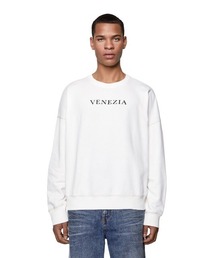 DIESEL | メンズ スウェット バックプリント レギュラーフィット(スウェット)
