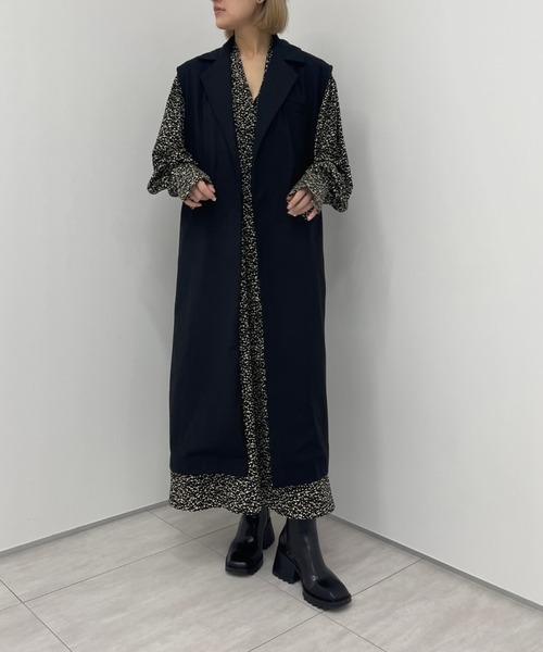 Ezick(エジック)の「Vネックボリュームワンピース(ワンピース・レディース・ブラック系その他・SMALL/MEDIUM)」の19枚目の写真