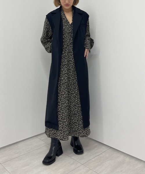Ezick(エジック)の「Vネックボリュームワンピース(ワンピース・レディース・ブラック系その他・SMALL/MEDIUM)」の20枚目の写真