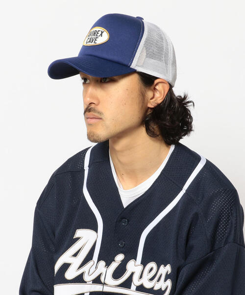 AVIREX（アヴィレックス）の「ワッペン メッシュ キャップ / WAPPEN MESH CAP / アヴィレックス / AVIREX（ハット・メンズ・ブラック/コーラル/ネイビー・FREE）」の5枚目の写真