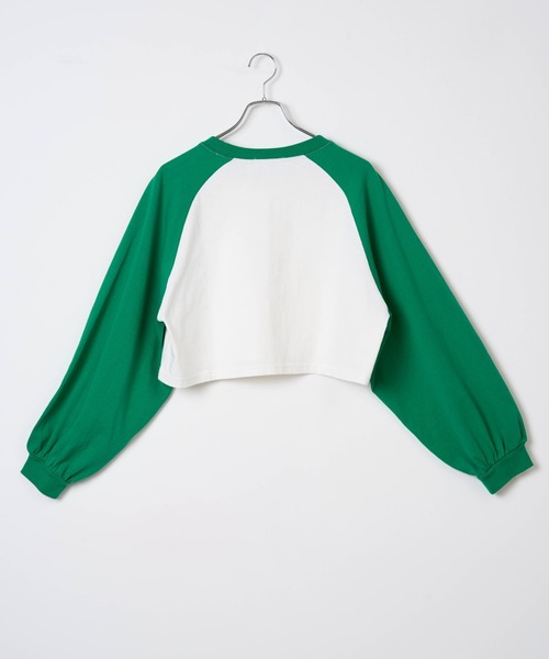 WEGO(ウィゴー)の「WEGO/グラフィックラグランショートロンT(Tシャツ/カットソー・レディース・ブラック/グリーン・SMALL/MEDIUM)」の17枚目の写真