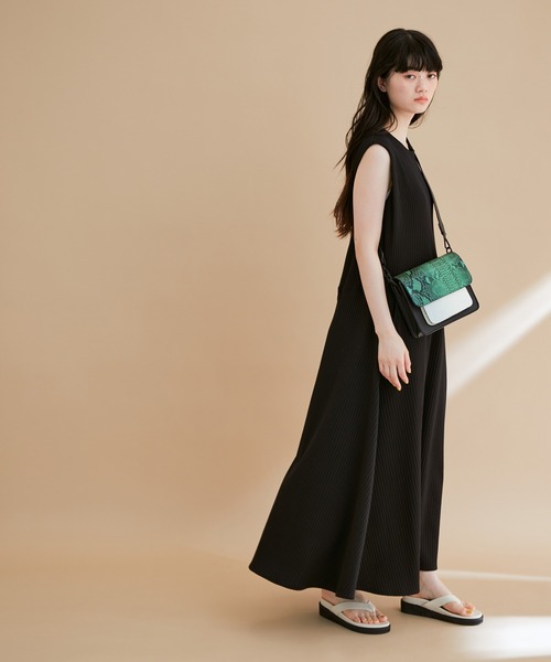 MIXパターンハーフスリーブワンピース& カットフォルムロードレス ADAM ET ROPE'（アダムエロペ）の「【WEB限定】カットフォルム