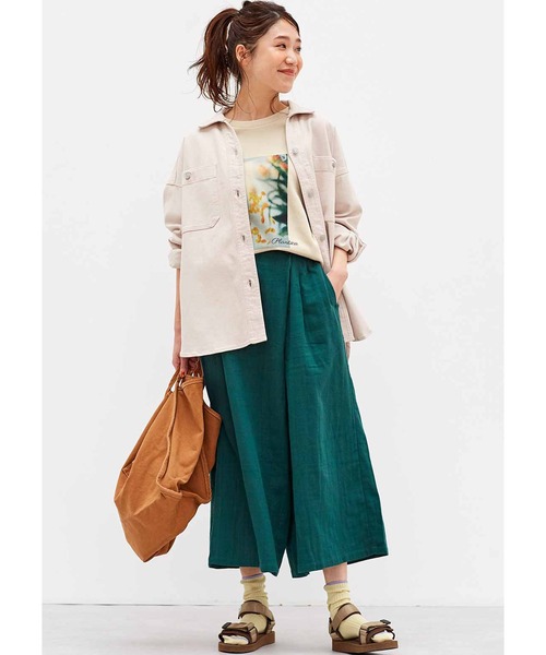 Live in comfort(リブインコンフォート)の「リブ イン コンフォート×plantica 花咲くコットンTシャツ(Tシャツ/カットソー・レディース・ベージュ系その他/ピンク系その他/オフホワイト・MEDIUM/LARGE/X-LARGE/XXX-LARGE/SMALL/XX-LARGE)」の7枚目の写真