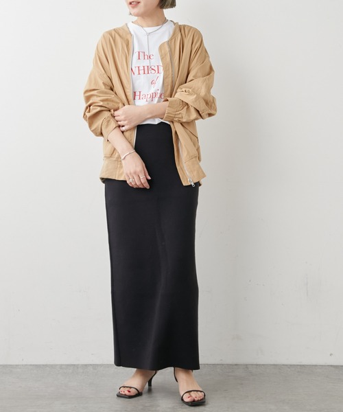 Omekashi（オメカシ）の「MA-1（MA-1・レディース・キャメル/オフホワイト・FREE）」の10枚目の写真