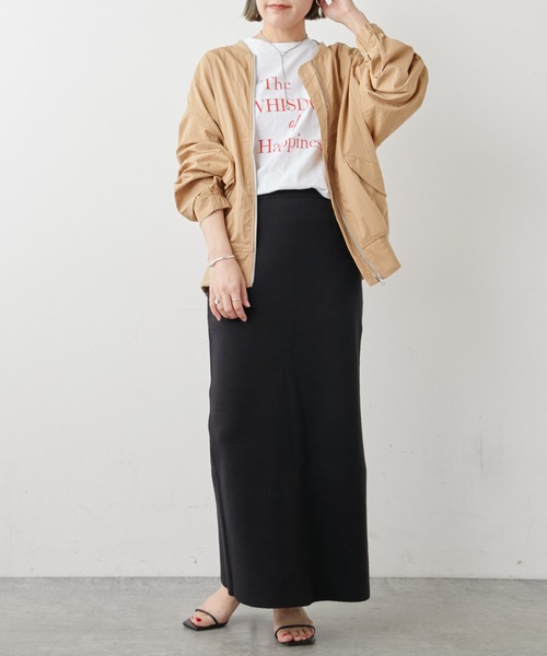 Omekashi（オメカシ）の「MA-1（MA-1・レディース・キャメル/オフホワイト・FREE）」の11枚目の写真