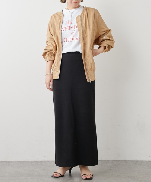 Omekashi（オメカシ）の「MA-1（MA-1・レディース・キャメル/オフホワイト・FREE）」の12枚目の写真