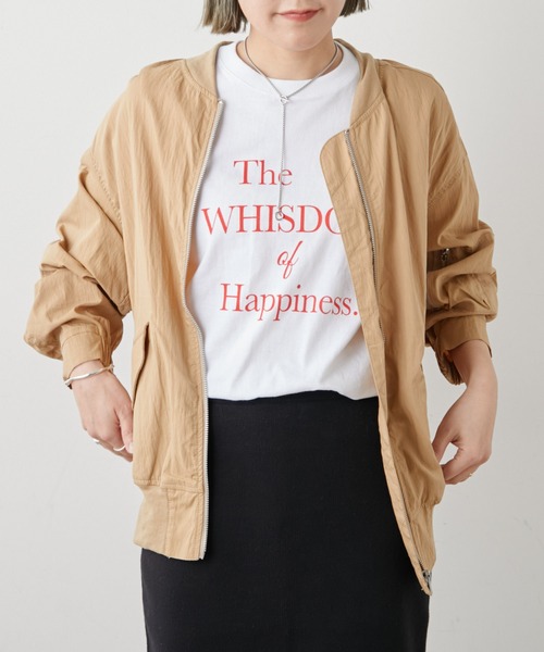 Omekashi（オメカシ）の「MA-1（MA-1・レディース・キャメル/オフホワイト・FREE）」の4枚目の写真