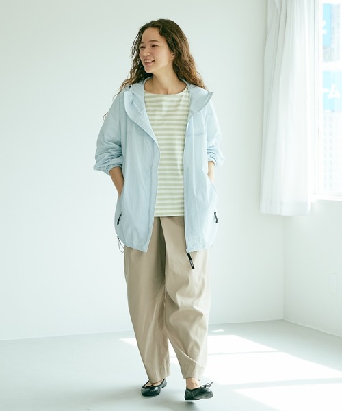 PUAL CE CIN（ピュアルセシン）の「切り替えボーダーT（Tシャツ/カットソー・レディース・ブラック/ライトグリーン/ブルー・FREE）」の8枚目の写真