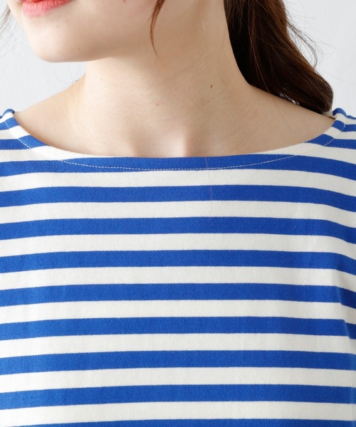 PUAL CE CIN（ピュアルセシン）の「切り替えボーダーT（Tシャツ/カットソー・レディース・ブラック/ライトグリーン/ブルー・FREE）」の18枚目の写真