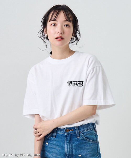 FREAK'S STORE(フリークスストア)の「PEZ 9dispenser T-shirt/ ペッツ9ディスペンサーTシャツ(Tシャツ/カットソー・レディース・ホワイト・フリ-)」の3枚目の写真