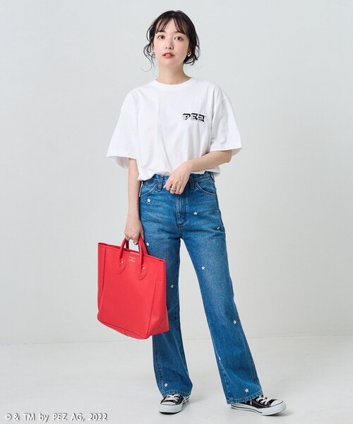 FREAK'S STORE(フリークスストア)の「PEZ 9dispenser T-shirt/ ペッツ9ディスペンサーTシャツ(Tシャツ/カットソー・レディース・ホワイト・フリ-)」の9枚目の写真