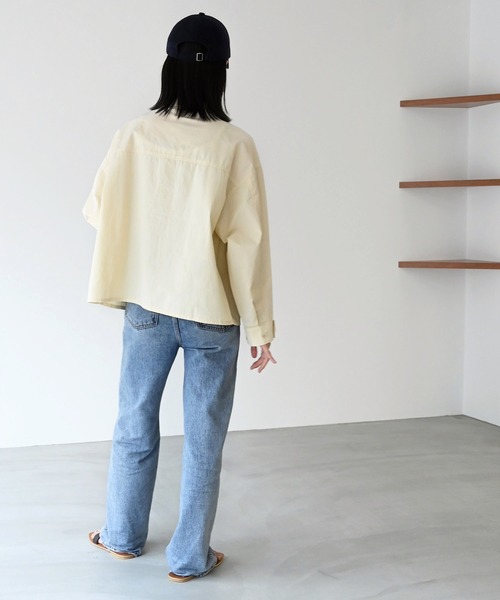 CANAL JEAN（キャナルジーン）の「RED CHOP WORKS(レッドチョップワークス) ポケットジャケット（その他アウター・レディース・グレー/オフホワイト・ONE SIZE）」の5枚目の写真