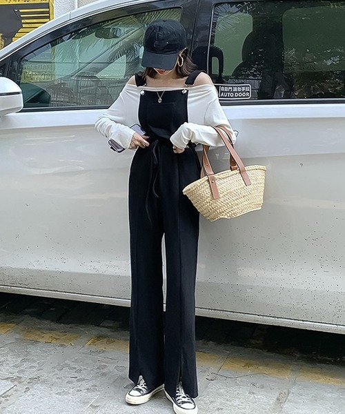 Bifrost（ビフレスト）の「スリット入りオールインワン（その他パンツ・レディース・ブルー・F）」の2枚目の写真