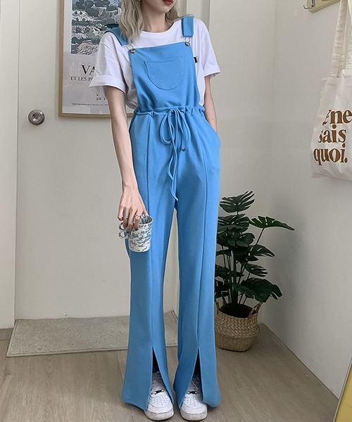 Bifrost（ビフレスト）の「スリット入りオールインワン（その他パンツ・レディース・ブルー・F）」の3枚目の写真