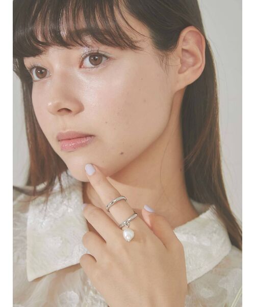 merry jenny（メリージェニー）の「バロックパールダブルリング（リング・レディース・シルバー/ゴールド・FREE）」の9枚目の写真