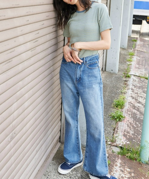 MILLER(ミラー)の「MILLER/CREW TEE(Tシャツ/カットソー・レディース・ブルー/パープル/ブラウン・FREE)」の15枚目の写真