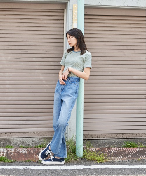 MILLER(ミラー)の「MILLER/CREW TEE(Tシャツ/カットソー・レディース・ブルー/パープル/ブラウン・FREE)」の19枚目の写真