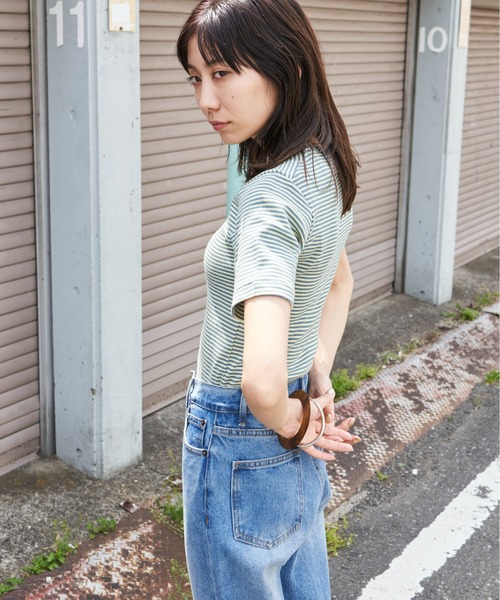 MILLER(ミラー)の「MILLER/CREW TEE(Tシャツ/カットソー・レディース・ブルー/パープル/ブラウン・FREE)」の12枚目の写真