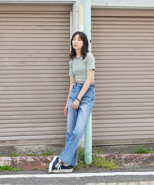 MILLER(ミラー)の「MILLER/CREW TEE(Tシャツ/カットソー・レディース・ブルー/パープル/ブラウン・FREE)」の18枚目の写真