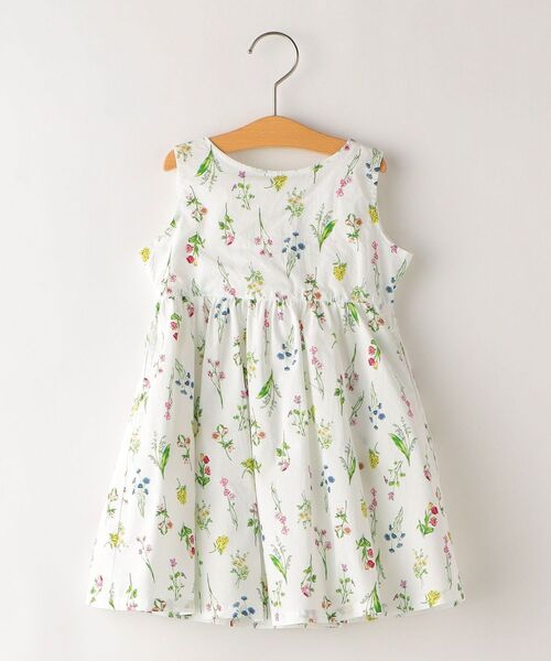 SHIPS（シップス）の「SHIPS KIDS:フラワー ノースリーブ ワンピース(80～90cm)（ワンピース・キッズ・ネイビー/ホワイト・90/80）」の2枚目の写真