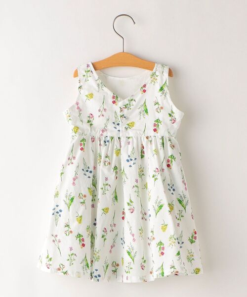 SHIPS（シップス）の「SHIPS KIDS:フラワー ノースリーブ ワンピース(80～90cm)（ワンピース・キッズ・ネイビー/ホワイト・90/80）」の3枚目の写真