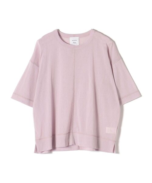 SHIPS(シップス)の「【SHIPS別注】assiette:〈手洗い可能〉チュールショートスリーブ(Tシャツ/カットソー・レディース・ホワイト系その他/ピンク系その他・ONE SIZE)」の2枚目の写真