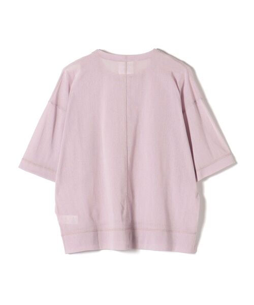 SHIPS(シップス)の「【SHIPS別注】assiette:〈手洗い可能〉チュールショートスリーブ(Tシャツ/カットソー・レディース・ホワイト系その他/ピンク系その他・ONE SIZE)」の8枚目の写真