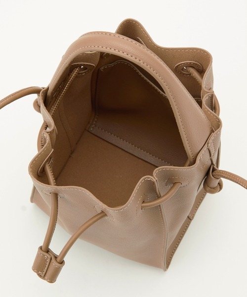 ROPE'（ロペ）の「2WAYドロストミニバッグ（ショルダーバッグ・レディース・ブラック/ホワイト系その他/ベージュ系その他・FREE）」の8枚目の写真