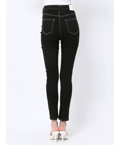GYDA（ジェイダ）の「ハイウエスト ワンウォッシュスキニーパンツ（デニムパンツ・レディース・ブラック・SMALL/MEDIUM/LARGE/X-SMALL/XX-SMALL）」の21枚目の写真