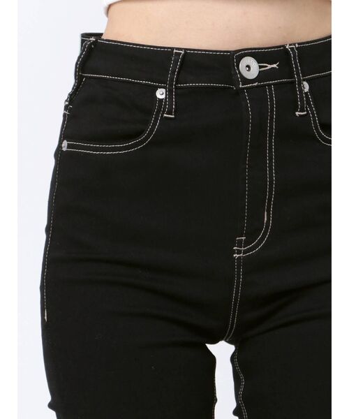 GYDA（ジェイダ）の「ハイウエスト ワンウォッシュスキニーパンツ（デニムパンツ・レディース・ブラック・SMALL/MEDIUM/LARGE/X-SMALL/XX-SMALL）」の22枚目の写真