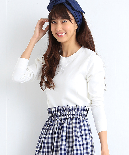 B:MING by BEAMS（ビーミングバイビームス）の「ビーミング by ビームス / TOMPKINS 裏毛プルオーバー（スウェット・レディース・ホワイト/グレー/ネイビー・MEDIUM/SMALL）」の19枚目の写真