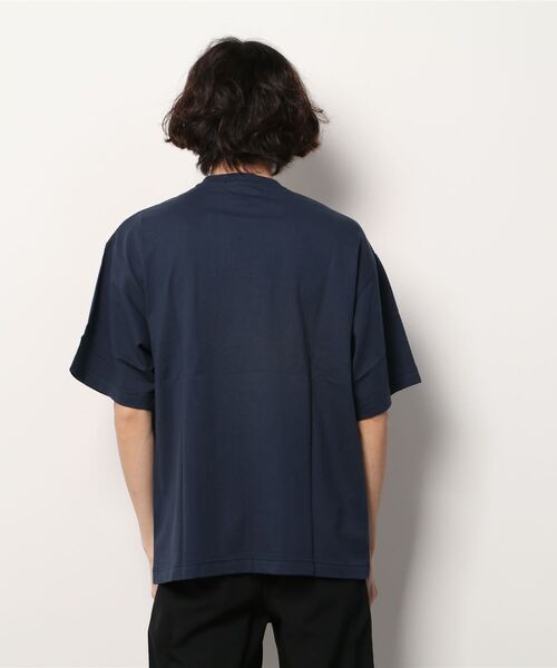 BEATJIVE(ビートジャイブ)の「カレッジロゴ Tシャツ ビッグシルエット UNIVERSITY 半袖 メンズ(Tシャツ/カットソー・メンズ・オフホワイト/ネイビー/グリーン・LARGE/MEDIUM)」の7枚目の写真