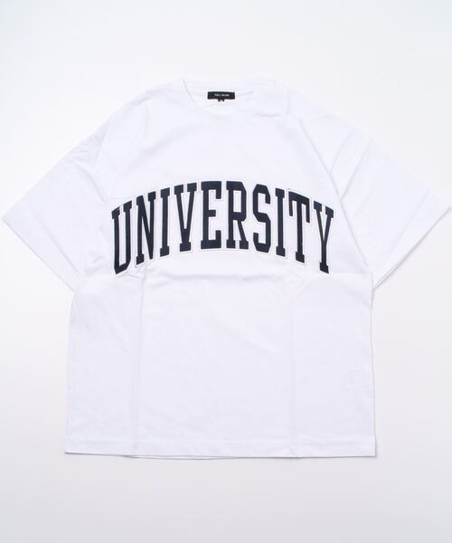 BEATJIVE(ビートジャイブ)の「カレッジロゴ Tシャツ ビッグシルエット UNIVERSITY 半袖 メンズ(Tシャツ/カットソー・メンズ・オフホワイト/ネイビー/グリーン・LARGE/MEDIUM)」の10枚目の写真