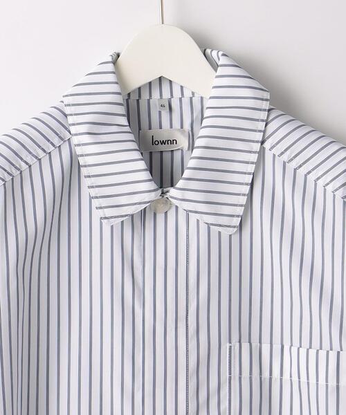 lownn(ローン)の「<LOWNN> MINIMAL SHIRT SHORT SLEEVE STRIPE/シャツ(シャツ/ブラウス・メンズ・ホワイト・44)」の4枚目の写真