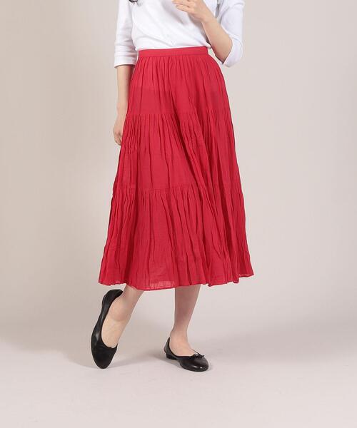 agnes b.（アニエスベー）の「UQ94 JUPE ティアードスカート（スカート