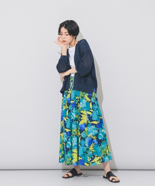 ❣️極美品❣️キャサリンロス　スカートL カラフルなお花柄スカート❣️ ❣️極美品❣️キャサリンロススカートL カラフルなお花柄