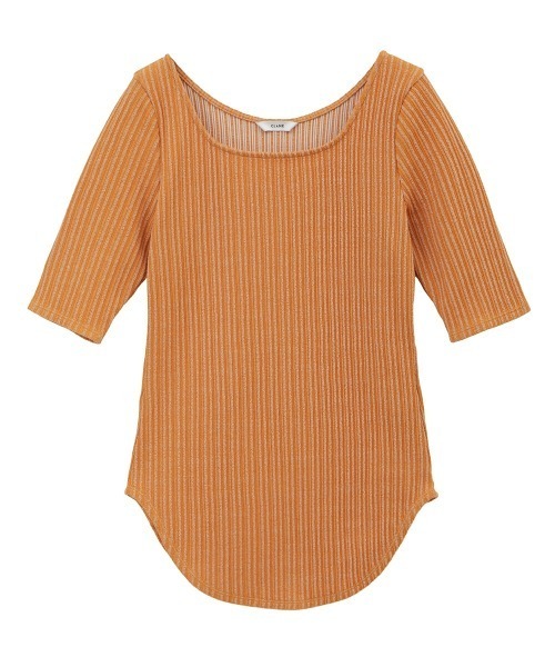 セール】RIB DEEP NECK TOPS(Tシャツ/カットソー)|CLANE セール】RIB DEEP NECK TOPS(Tシャツ/カットソー)|CLANE