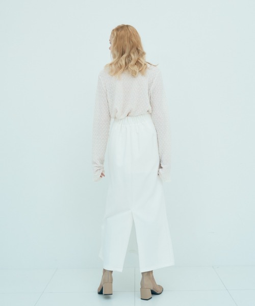 Solace（ソレイス）の「フロントフレアスカート（スカート・レディース・ホワイト/ブラック/レッド・SMALL/FREE）」の15枚目の写真