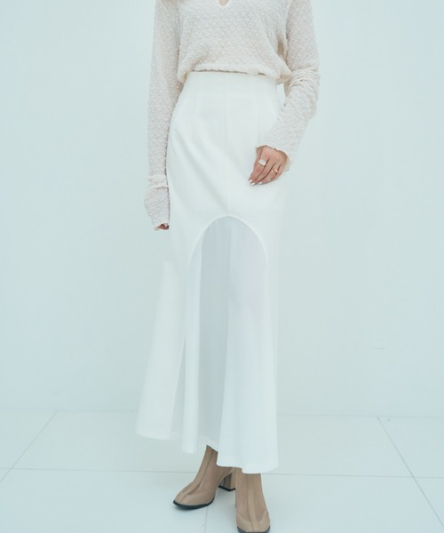 Solace（ソレイス）の「フロントフレアスカート（スカート・レディース・ホワイト/ブラック/レッド・SMALL/FREE）」の11枚目の写真