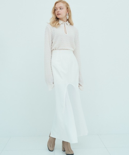 Solace（ソレイス）の「フロントフレアスカート（スカート・レディース・ホワイト/ブラック/レッド・SMALL/FREE）」の16枚目の写真