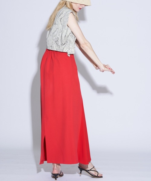 Solace（ソレイス）の「フロントフレアスカート（スカート・レディース・ホワイト/ブラック/レッド・SMALL/FREE）」の7枚目の写真