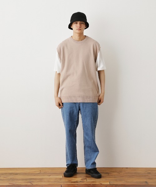 RODEO CROWNS WIDE BOWL(ロデオクラウンズワイドボウル)の「ニットベスト(ベスト・メンズ・ベージュ/ブラック系その他/ホワイト系その他・MEDIUM/LARGE)」の8枚目の写真