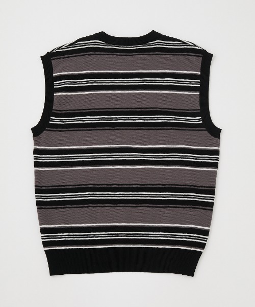 RODEO CROWNS WIDE BOWL(ロデオクラウンズワイドボウル)の「ニットベスト(ベスト・メンズ・ベージュ/ブラック系その他/ホワイト系その他・MEDIUM/LARGE)」の10枚目の写真