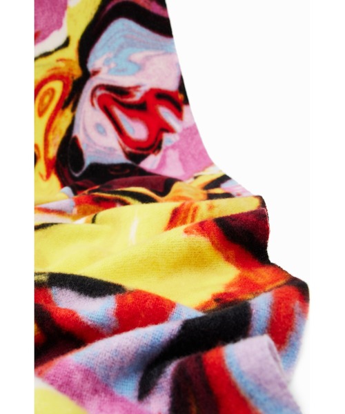 Desigual（デシグアル）の「アーティ マフラー（マフラー・レディース・イエロー・FREE）」の5枚目の写真