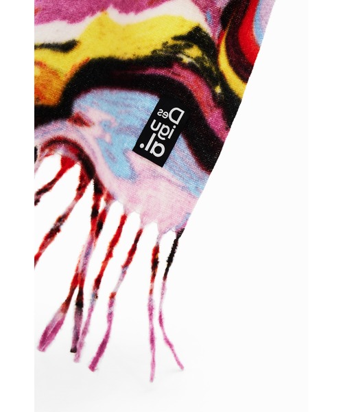 Desigual（デシグアル）の「アーティ マフラー（マフラー・レディース・イエロー・FREE）」の4枚目の写真